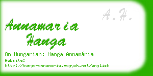 annamaria hanga business card